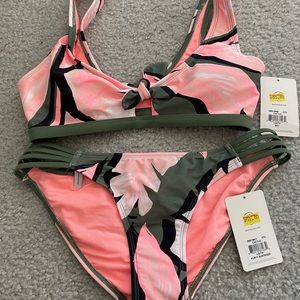 Army Green & Pink Bikini